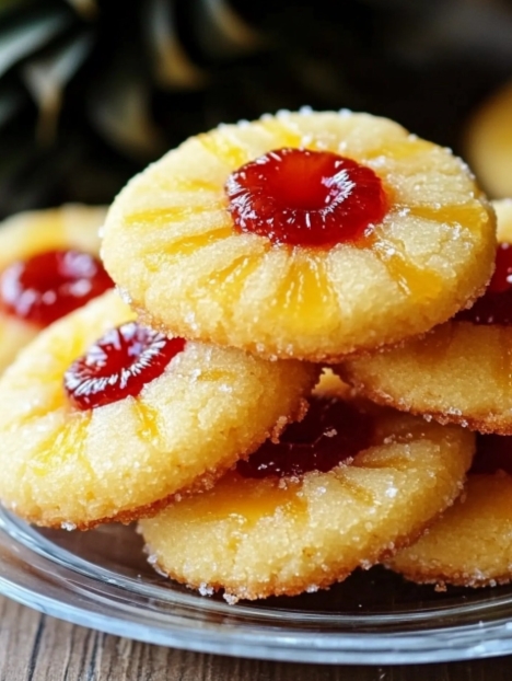  Pineapple Upside Down Sugar Cookies