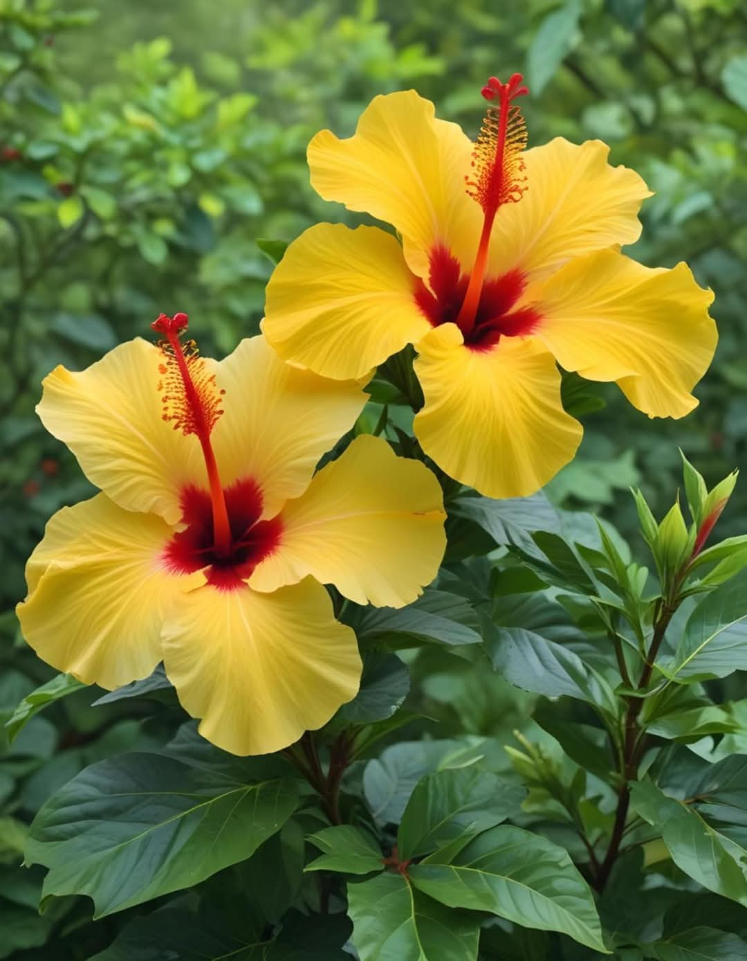 Yellow Hibiscus (Hibiscus rosa-sinensis)