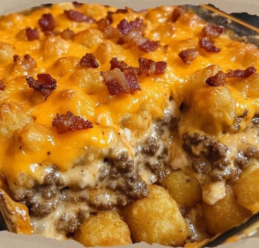 Easy cheesy bacon casserole, Bacon cheeseburger casserole with tater tots, Tater tot casserole for dinner, Comfort food tater tot casserole, Cheesy bacon tater tot bake, Cheesy beef casserole with tater tots, Tater tot casserole with ground beef, Best cheesy bacon casserole, Bacon and cheese tater tot bake, Family-friendly cheeseburger casserole, Tater tot casserole with cheese, Bacon cheeseburger casserole with tater tots, Loaded tater tot casserole recipe, Ground beef and bacon casserole, Tater tot casserole for meal prep, Cheesy bacon tater tot casserole bake, Easy dinner casserole with tater tots,