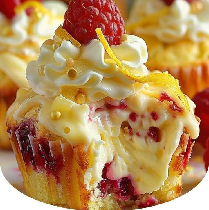 Raspberry Lemon Heaven Cupcakes