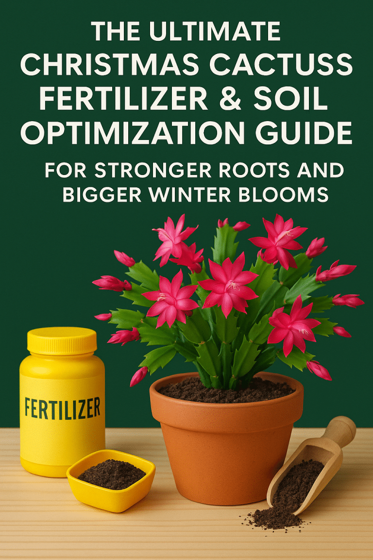 The Ultimate Christmas Cactus Fertilizer & Soil Optimization Guide for ...