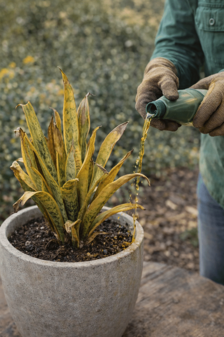 How to Revive a Sick Snake Plant (The Natural Fertilizer Rescue Method ...